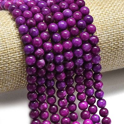 Natural Malaysia Jade Beads Strands G-L645-A01-6mm-01-1