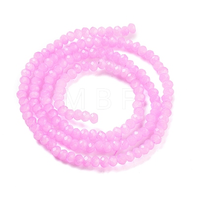 Baking Painted Imitation Jade Glass Bead Strands X-DGLA-A034-J2MM-A44-1