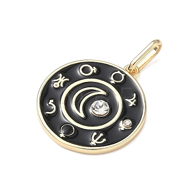Brass Enamel Pendants LS-ENAM-I086-10-1