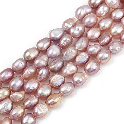 Natural Cultured Freshwater Pearl Beads Strands PEAR-P064-20H-03E-1