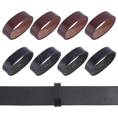 4Bags 2 Colors Cowhide Belt Loop Keepers FIND-PH0061-98A-1