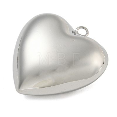 Heart Brass Pendants KK-N254-98P-1