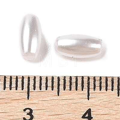 ABS Plastic Imitation Pearl Beads KY-K002-03-8X4MM-A-1