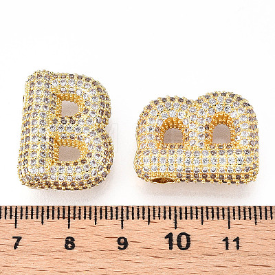 Brass Micro Pave Cubic Zirconia Pendants KK-N254-06G-B-1