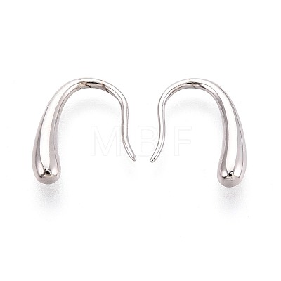 925 Sterling Silver Teardrop Dangle Earrings STER-N016-129P-1