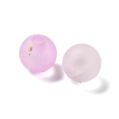 Frosted Transparent Acrylic Beads X1-OACR-F013-13K-1