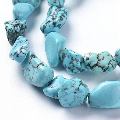 Natural Magnesite Beads Strands TURQ-G152-B01-1