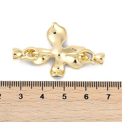 Brass Enamel Fold Over Clasps KK-U043-10G-02-1