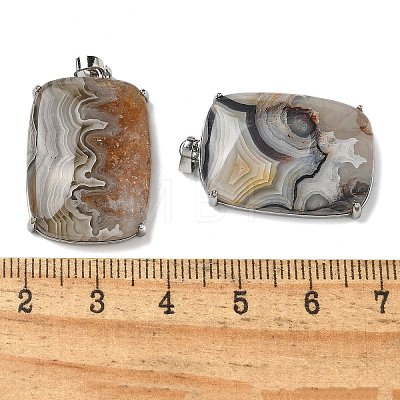 Natural Mixed Gemstone Pendants G-Z070-01P-06-1