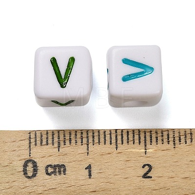 Opaque Acrylic Beads OACR-I022-01V-1