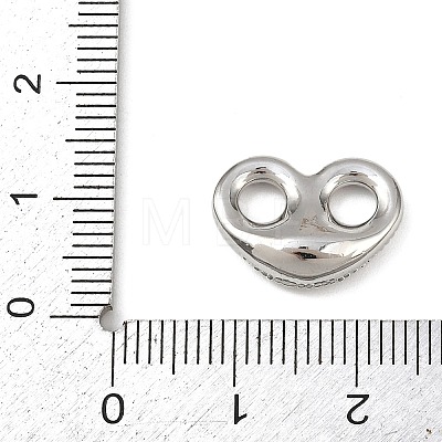 Brass Micro Pave Clear Cubic Zirconia Links Connector Charms LS-KK-K413-06P-1