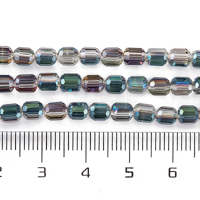 Electroplate Glass Beads Strands EGLA-D031-01U-1