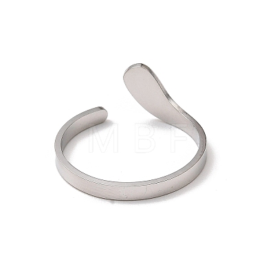 304 Stainless Steel Open Cuff Rings RJEW-Q808-02A-P-1