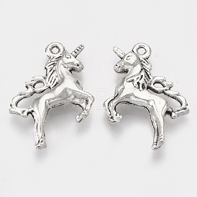Tibetan Style Alloy Pendants X-TIBEP-T052-28AS-RS-1