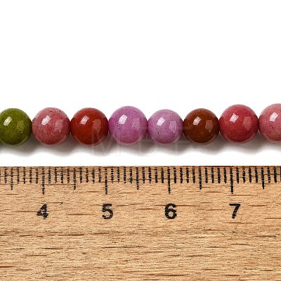 Dyed Natural Malaysia Jade Beads Strands G-G021-02A-17-1