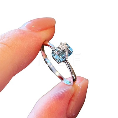 925 Sterling Silver with Cubic Zirconia Finger Rings FS-WGFD4D7-05-1