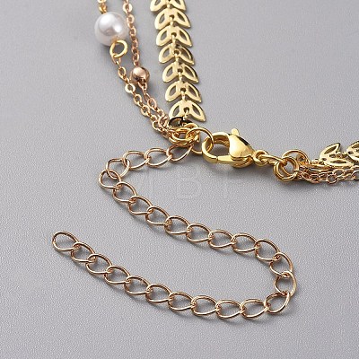 Layered Necklaces Sets NJEW-JN02633-1