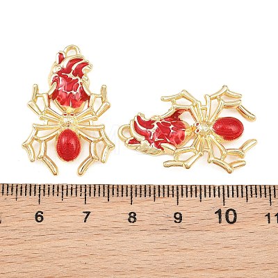 Rack Plating Alloy Enamel Pendants AL-CBA2B10-01G-03-1