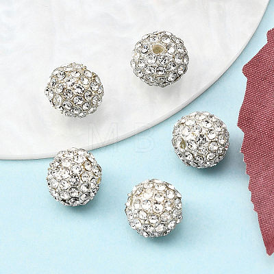Alloy Rhinestone Beads X-RB-A034-10mm-A01S-1