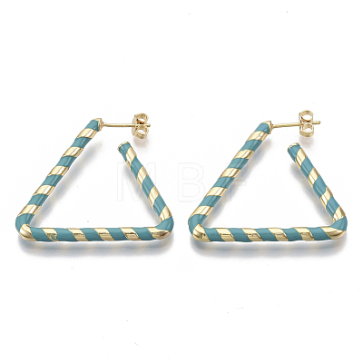 (Jewelry Parties Factory Sale)Brass Stud Earrings EJEW-S209-16C-1