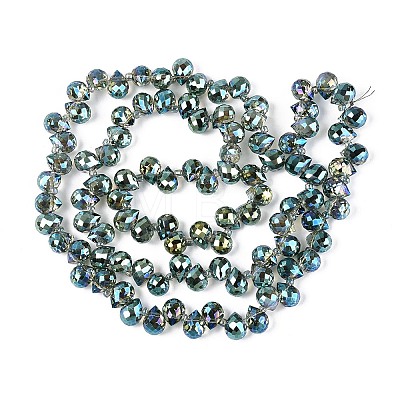 Transparent Glass Beads Strands GLAA-T006-14A-1