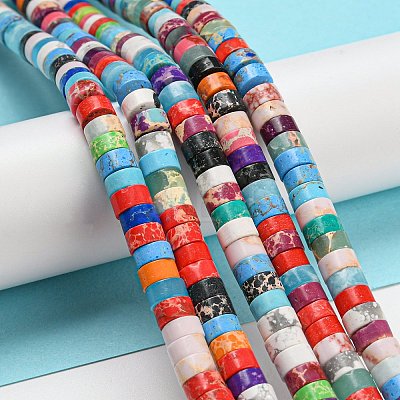 Synthetic Imperial Jasper Dyed Beads Strands G-D077-D01-01-1