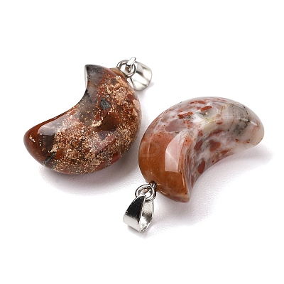 Natural Brecciated Jasper Pendants G-F820-02I-01-1