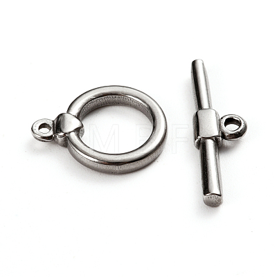 304 Stainless Steel Toggle Clasps STAS-D142-04A-P-1