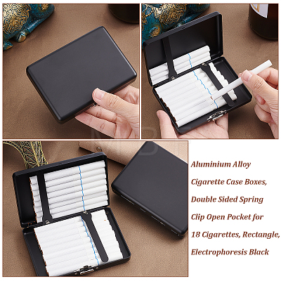 Aluminium Alloy Cigarette Case Boxes AJEW-WH0307-08-1
