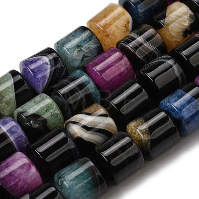 Natural Agate Beads Strands G-F820-P01-01F-1