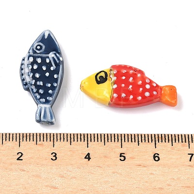 Handmade Porcelain Beads X-PORC-A030-01A-1