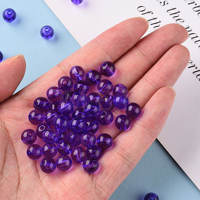 Transparent Acrylic Beads MACR-S370-A8mm-748-1