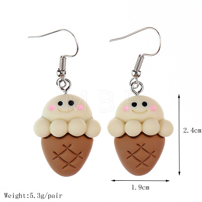 Food Theme Resin Dangle Earrings FS-WGC167F-05-1
