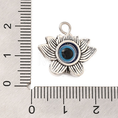 Tibetan Style Alloy Resin Pendants FIND-Z063-07AS-1