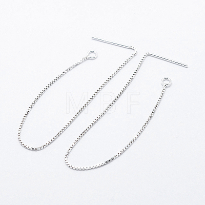 925 Sterling Silver Ear Stud Findings STER-I014-01S-B-1
