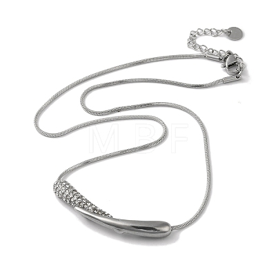 304 Stainless Steel Snake Chain Necklaces NJEW-I126-01P-1