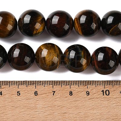 Three-color Natural Tiger Eye Beads Strands GG-F001-A01-01-1