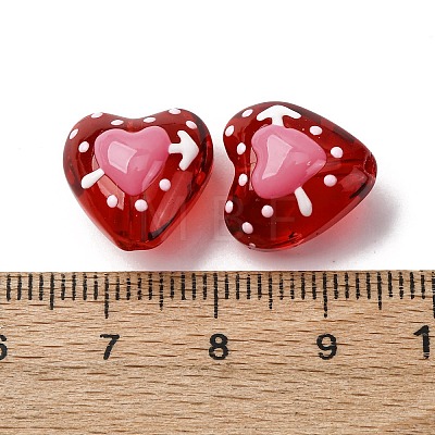 Glass Enamel Beads GLAA-Q125-01C-1