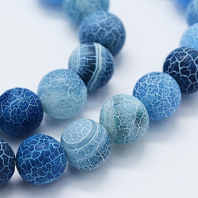 Natural Weathered Agate Beads Strands G-K261-01G-10mm-1