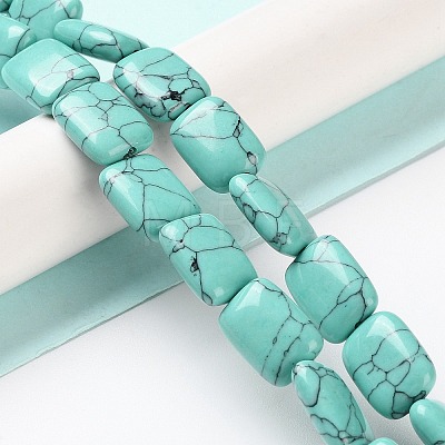 Synthetic Turquoise Beads Strands G-K357-D17-01-1