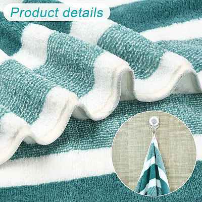 Polyester Stripe Towel AJEW-FZC0001-007B-1