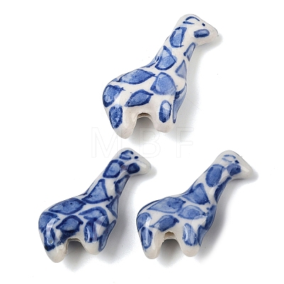 Animal Theme Blue and White Porcelain Beads PORC-Z007-05E-1