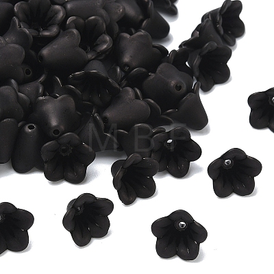 Frosted Flower Acrylic Beads FACR-5332-12A-1