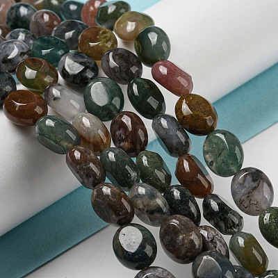 Natural Indian Agate Beads Strands G-M420-D11-01-1