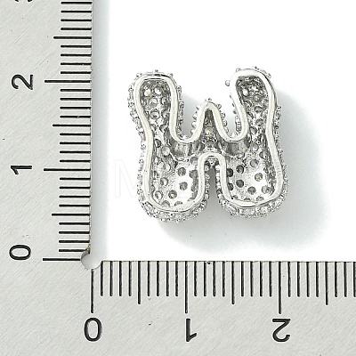 Rack Plating Brass Clear Cubic Zirconia Pendants KK-S378-01P-W-1