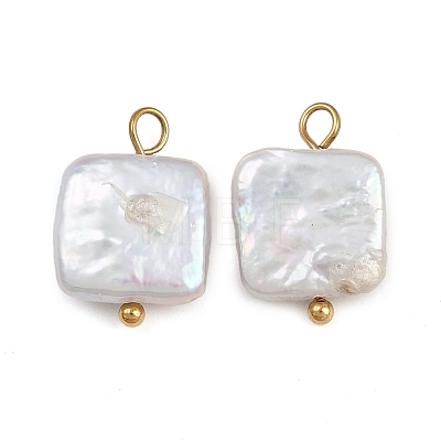 Natural Freshwater Pearl Keshi Pearl Pendants STAS-D378-04G-1