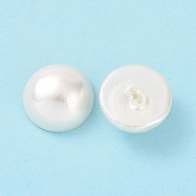 Shell Pearl Half Drilled Beads X-BSHE-G011-01-12mm-1