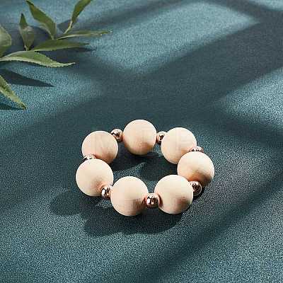 Natural Wooden Beads WOOD-PH0009-36-1