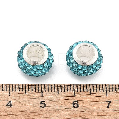 Rondelle Polymer Clay European Beads FIND-U001-01F-1