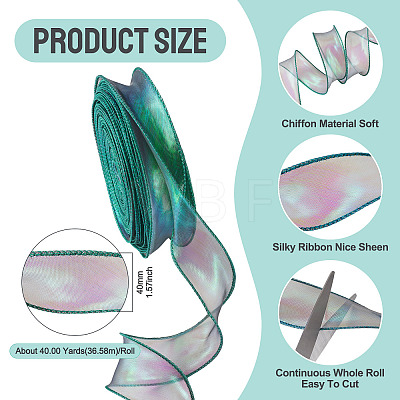 Polyester Lace Trim DIY-TAC0010-49C-1